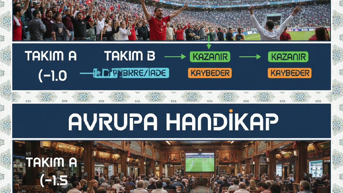 Asya ve Avrupa handikap arasındaki temel farkları gösteren karşılaştırmalı grafik.